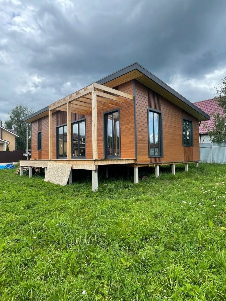 Каркасный дом на Лесном Озере — 130 м²